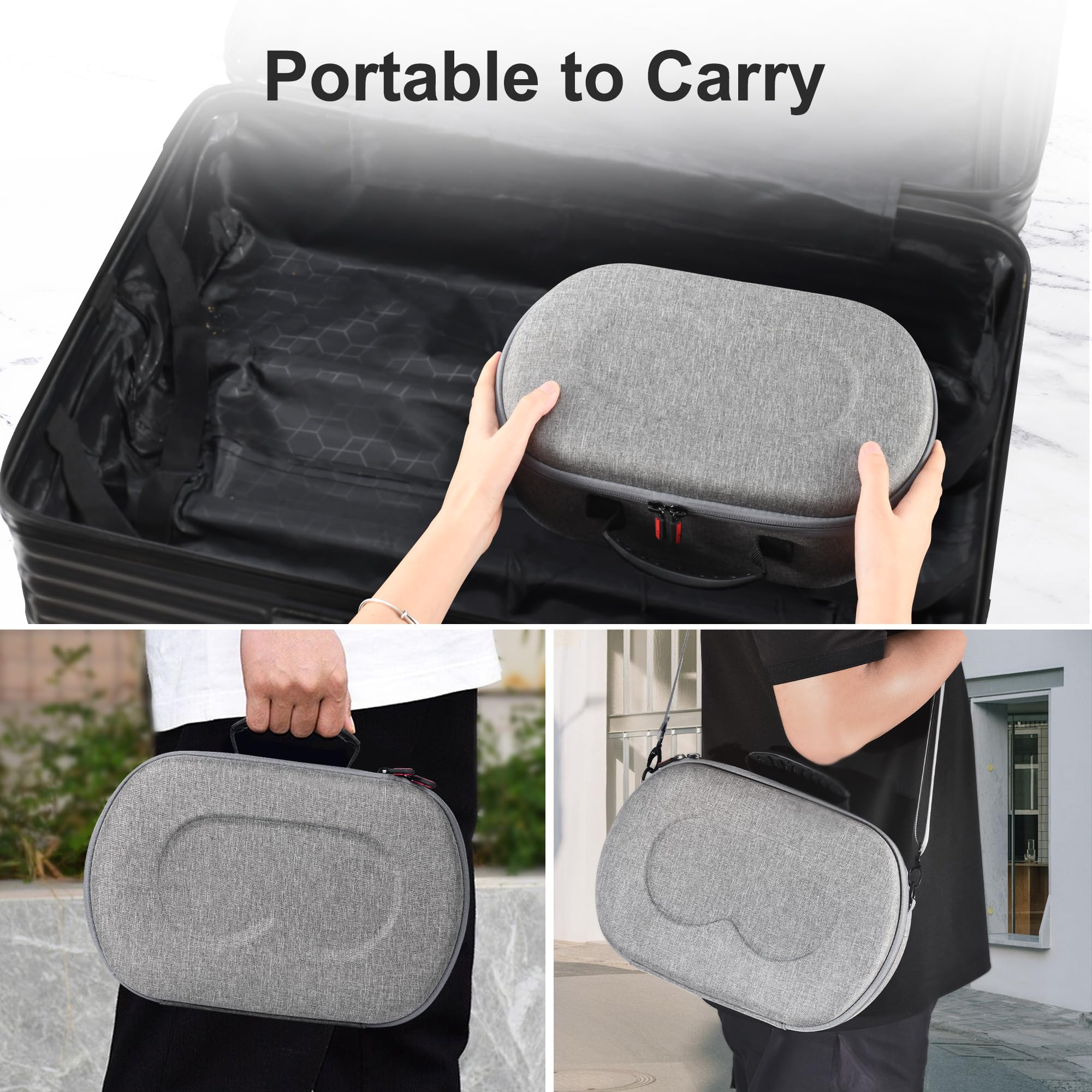 Grande Custodia Rigida Per Meta Quest 3, Compatibile Con La Batteria Kiwi Design Bobovr Cinghia Per La Testa Accessori Per Il Viaggio