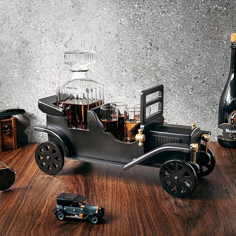 激レア　クラッシックカー　デキャンタ付き　容器　アンティーク 激レア クラッシックカー デキャンタ付き 容器 アンティーク