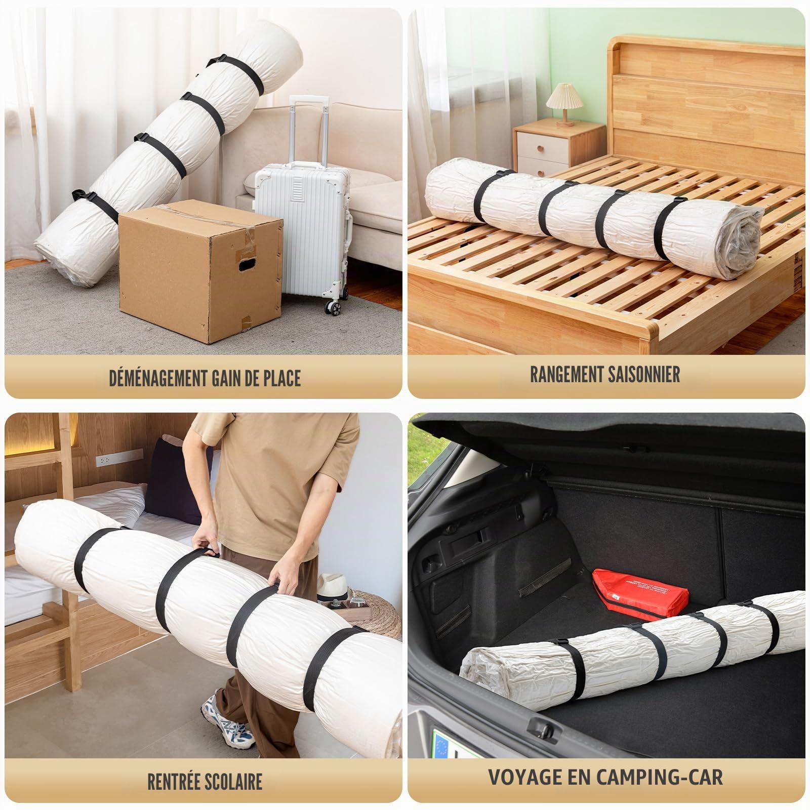 TAILI Sac de Rangement Sous Vide pour Matelas Extra Large, 230 x 135 CM | Pour le Déménagement et le Rangement, Sac Réutilisable Super King Size, Économisez 80% d'Espace