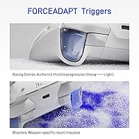 Vista 4 de FLYDIGI Apex 5 PC Controller, Forceflex Joystick 2.0, ForceAdapt Triggers, 3ms Ultra-Low Latency, RGB Light Bar, Full-Color LCD Display,1500mAh