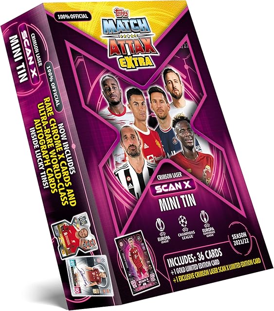 Topps Match Attax Extra 2022 - UEFA Champions League Football Cards - Tins