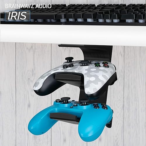 Miniatura 7 de BRAINWAVZ The IRIS - Soporte universal para colocar debajo del escritorio para Xbox One, Series X, PS5, PS4, PS3, SWITCH, STEELSERIES Gamepad y más,