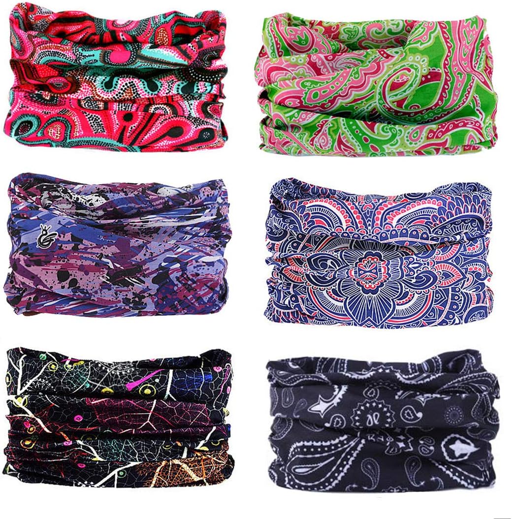 FAYBOXBRIDAL Elastic Multifunctional Headband Sports Seamless Magic Headwear Outdoor Bandana Scarf with UV Resistance