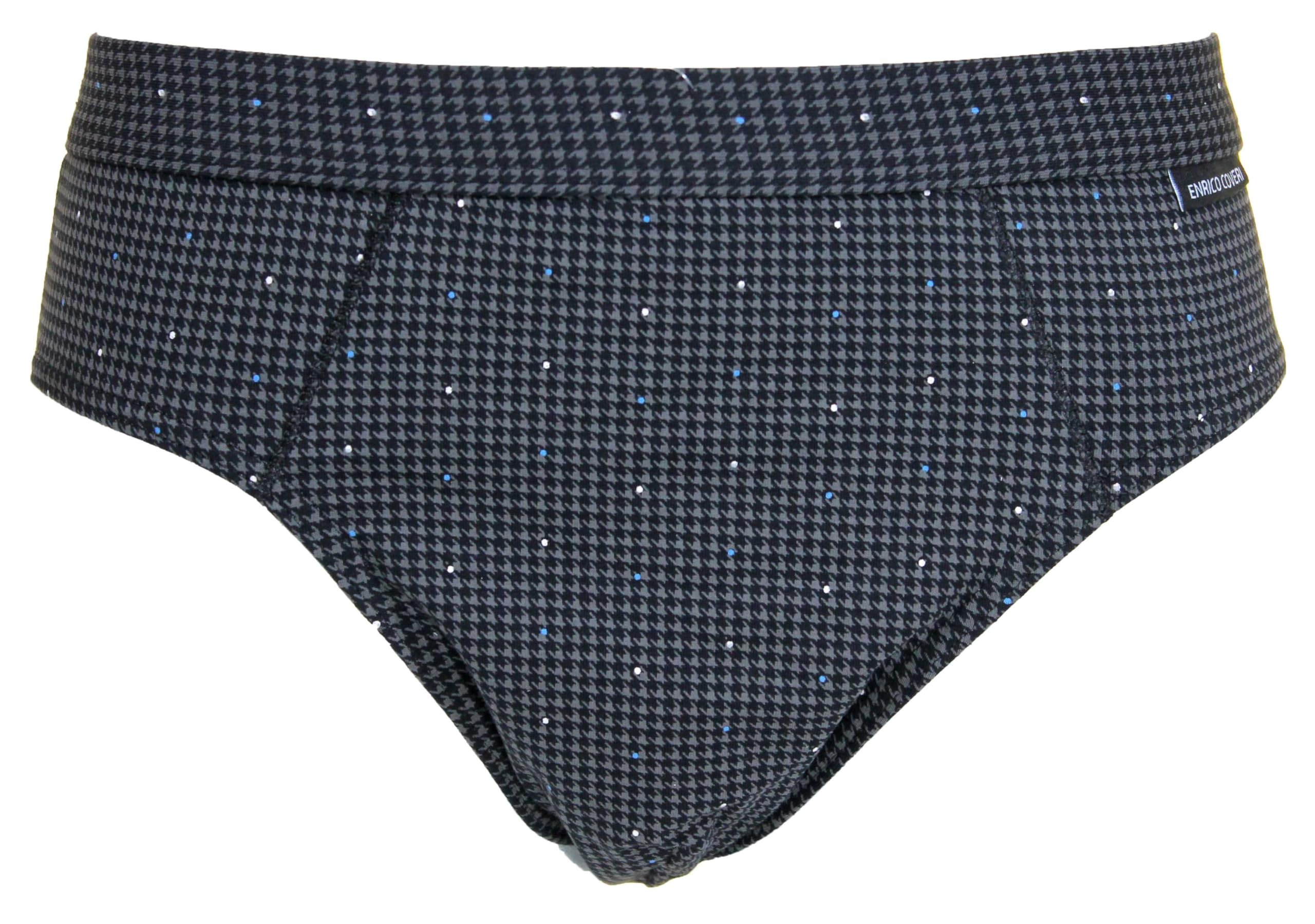 Enrico Coveri 6 Slip Uomo Cotone Elasticizzato Misure M-L-XL-XXL Varie Fantasie