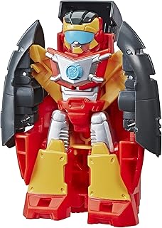 Playskool Heroes Transformers Rescue Bots Academy Hot Shot Converting Toy Robot, 4.5-Inch Action Figure, Toys for Kids Ages 3 and Up
