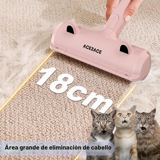 Foto 3 de 6 de ACE2ACE Quitapelos y Rodillos para Mascotas, Cepillo de Limpieza Removedor de Pelaje para Gatos y Perros