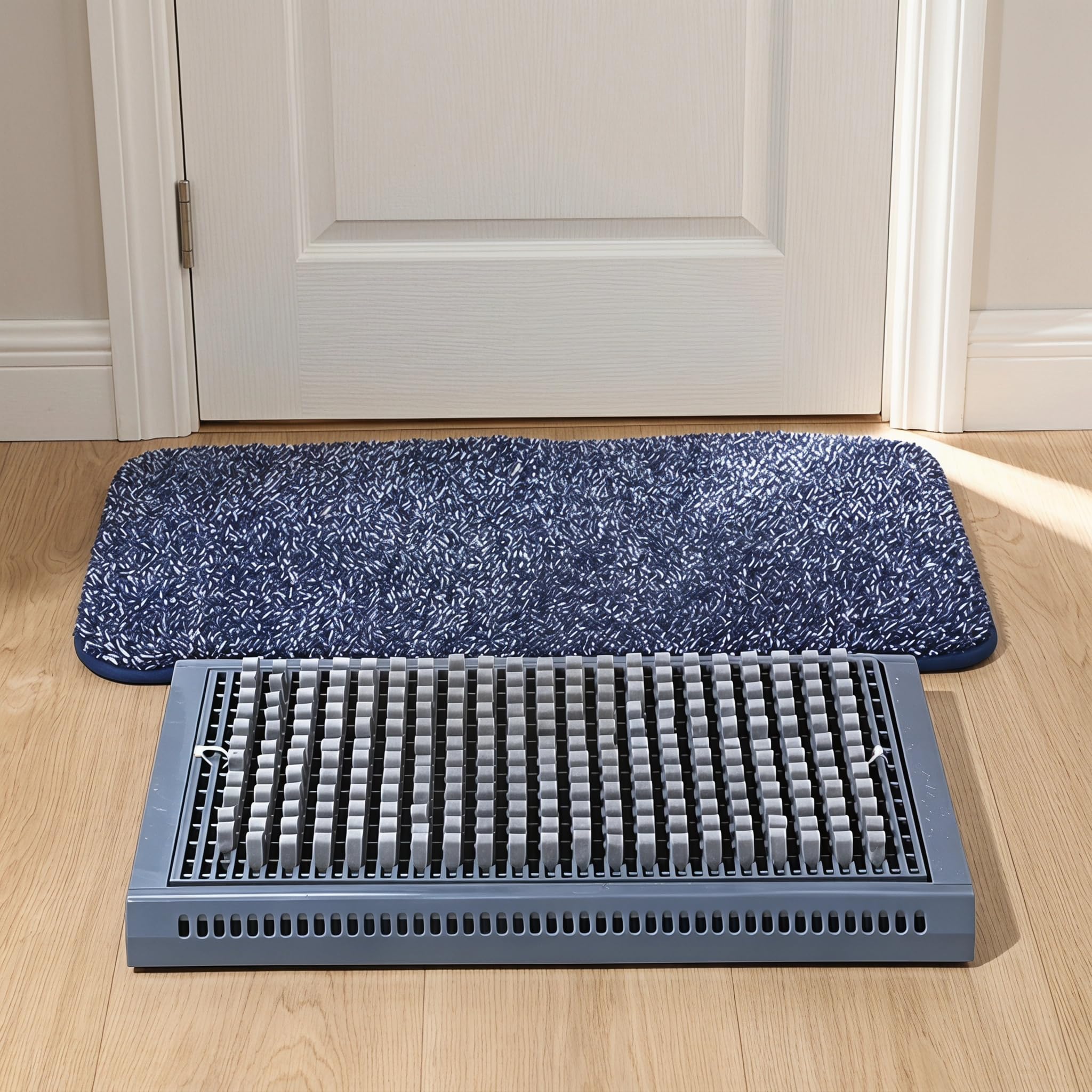 Alfombrilla Limpiadora De Suelas, Máquina Limpiadora De Suelas De Zapatos, Raspador De Botas, para Uso En Seco Y Húmedo, con Alfombrilla Absorbente, para Hogares, Tiendas Y Granjas