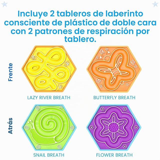 Foto 2 de 7 de Pack de laberintos calmantes de Jardines de Learning Resources, laberintos para Seguir con el Dedo para niños