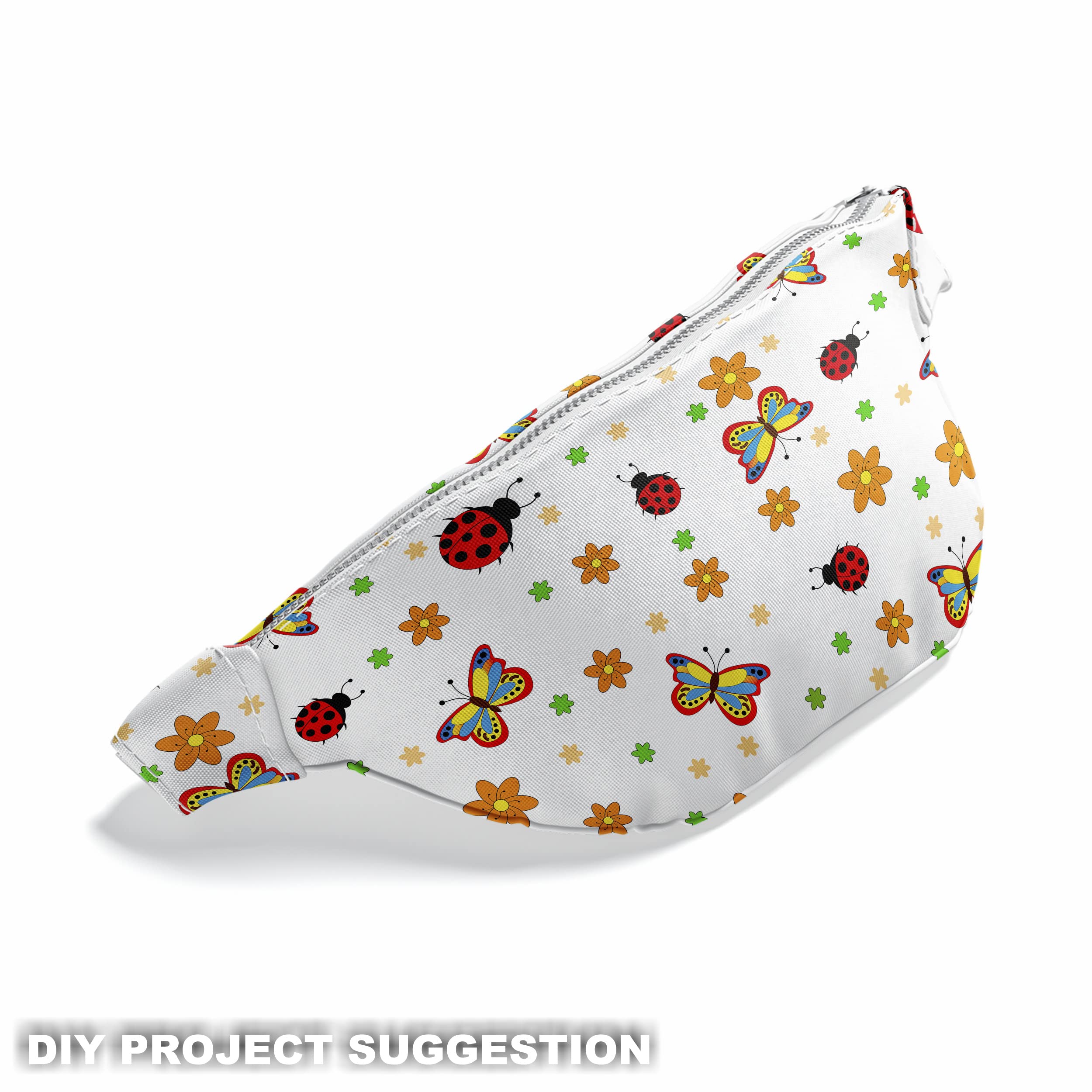 HEKO PANELS Tela Para Tapizar Impermeable Por Metro Telas Tintada Para Sofas Gruesa Resistente Al Desgaste Antimanchas Sillas Loneta Estampada Mariposas Mariquita 5 Metros 155 x 500 cm