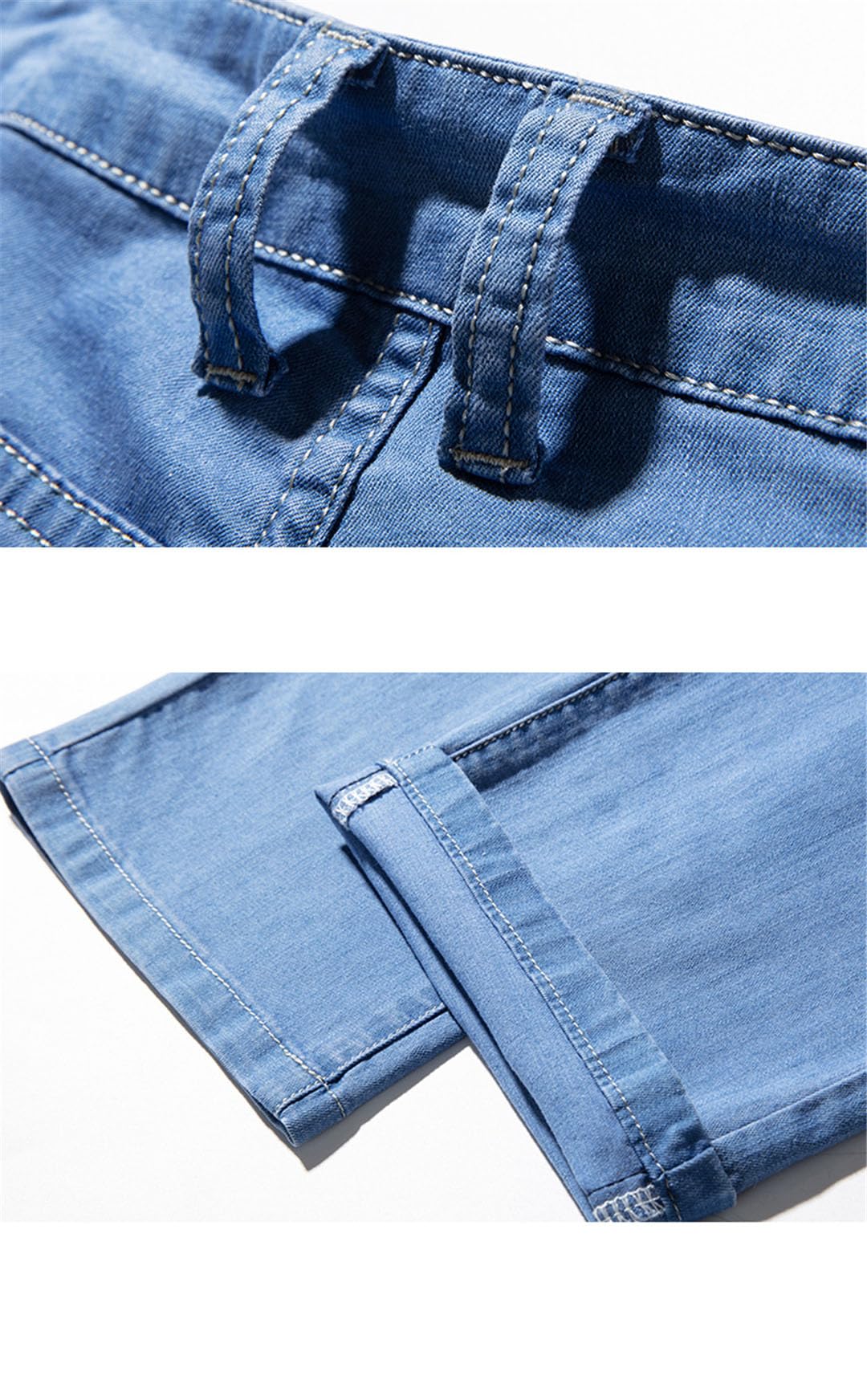 Pantalones Vaqueros Rectos Sueltos De Pierna Ancha para Hombre Pantalones Casuales De Talla Grande