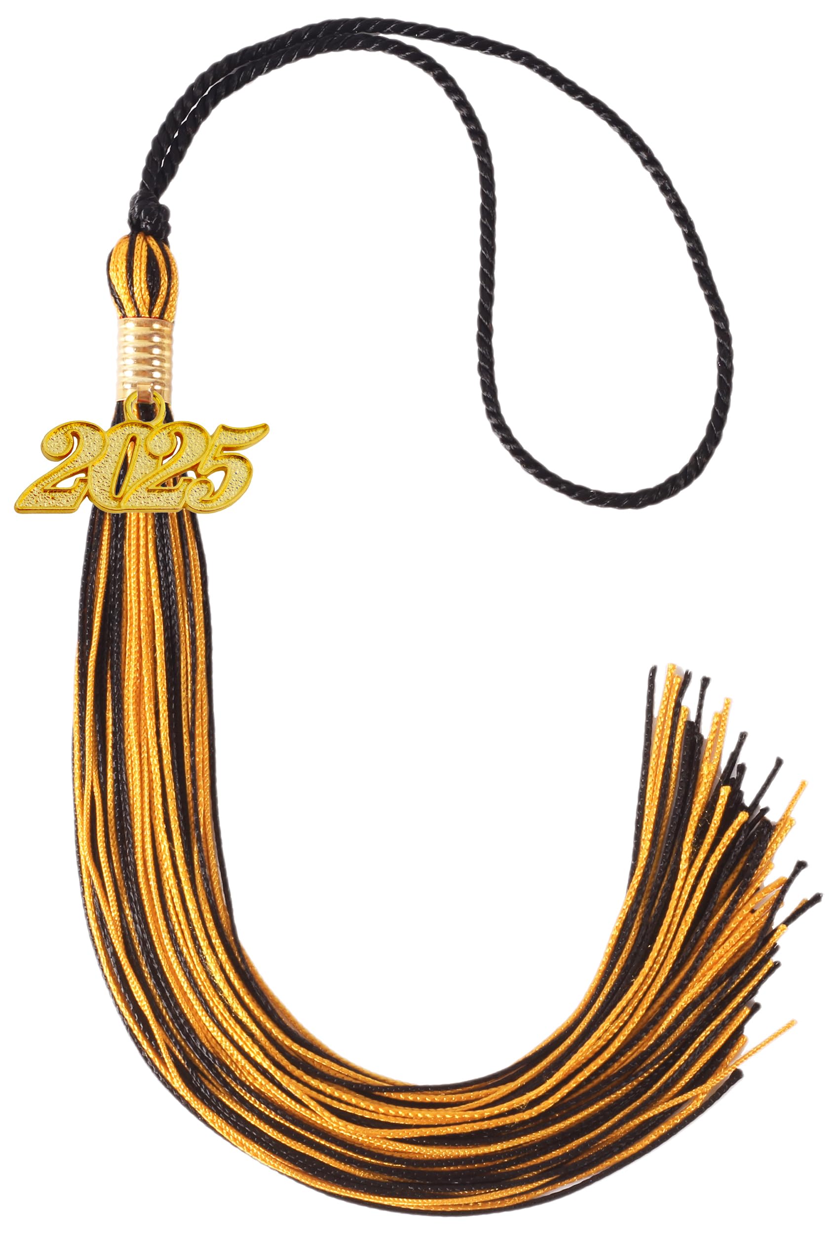 2025 Graduation Tassel, Black and Gold Tassel 2025