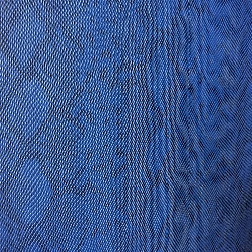 The Yard - Cartera de tela de vinilo para tapicería de piel de serpiente pitón azul mate, 54 pulgadas