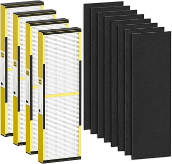 FLT4825 HEPA Filter B Replacement Set for Guardian Air Purifiers (4 HEPA + 8 Carbon Pre-Filters)