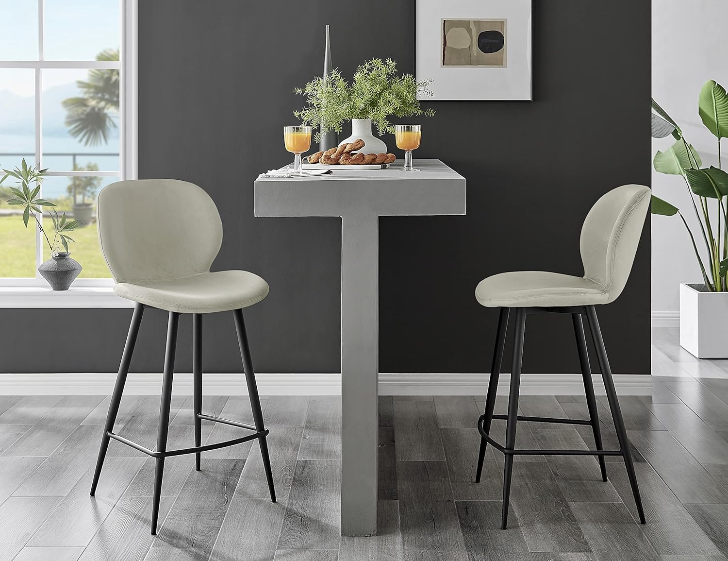 Furniturebox UK Bar Stools Arna Stools for Dining Room or Kitchen