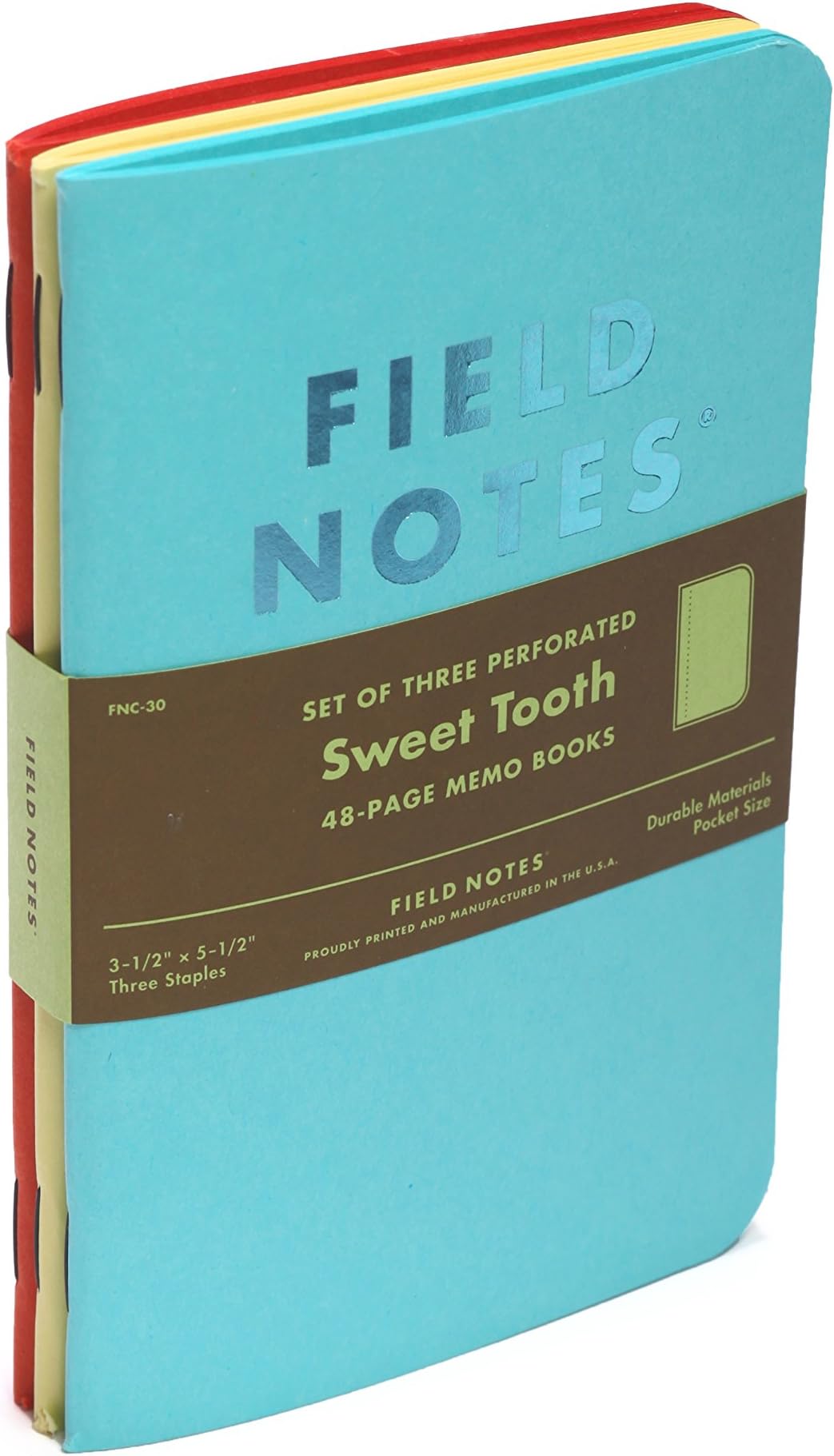 Field Notes Sweet Tooth Special Edition Blank Perforated Memo Books, 3-Pack (3.5x5.5-Inch) Spring 2016