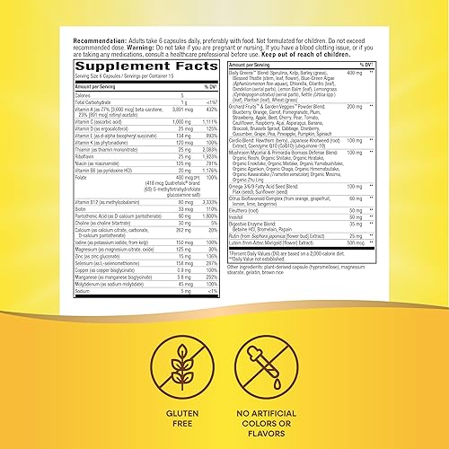 Miniatura 5 de Nature's Way Alive! Max6 Potency Multivitamínico, nutrición de todo el cuerpo, vitaminas B de alta potencia, 90 cápsulas