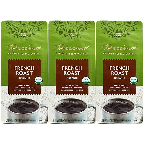 Teeccino Alternativa de cafĂ© de achicoria tostado francĂ©s cafĂ© de hierbas molido que es prebiĂłtico libre de cafeĂna y ácido tostado oscuro 11 Teeccino Alternativa de cafĂ© de achicoria tostado francĂ©s cafĂ© de hierbas molido que es prebiĂłtico libre de cafeĂna y ácido tostado oscuro 11