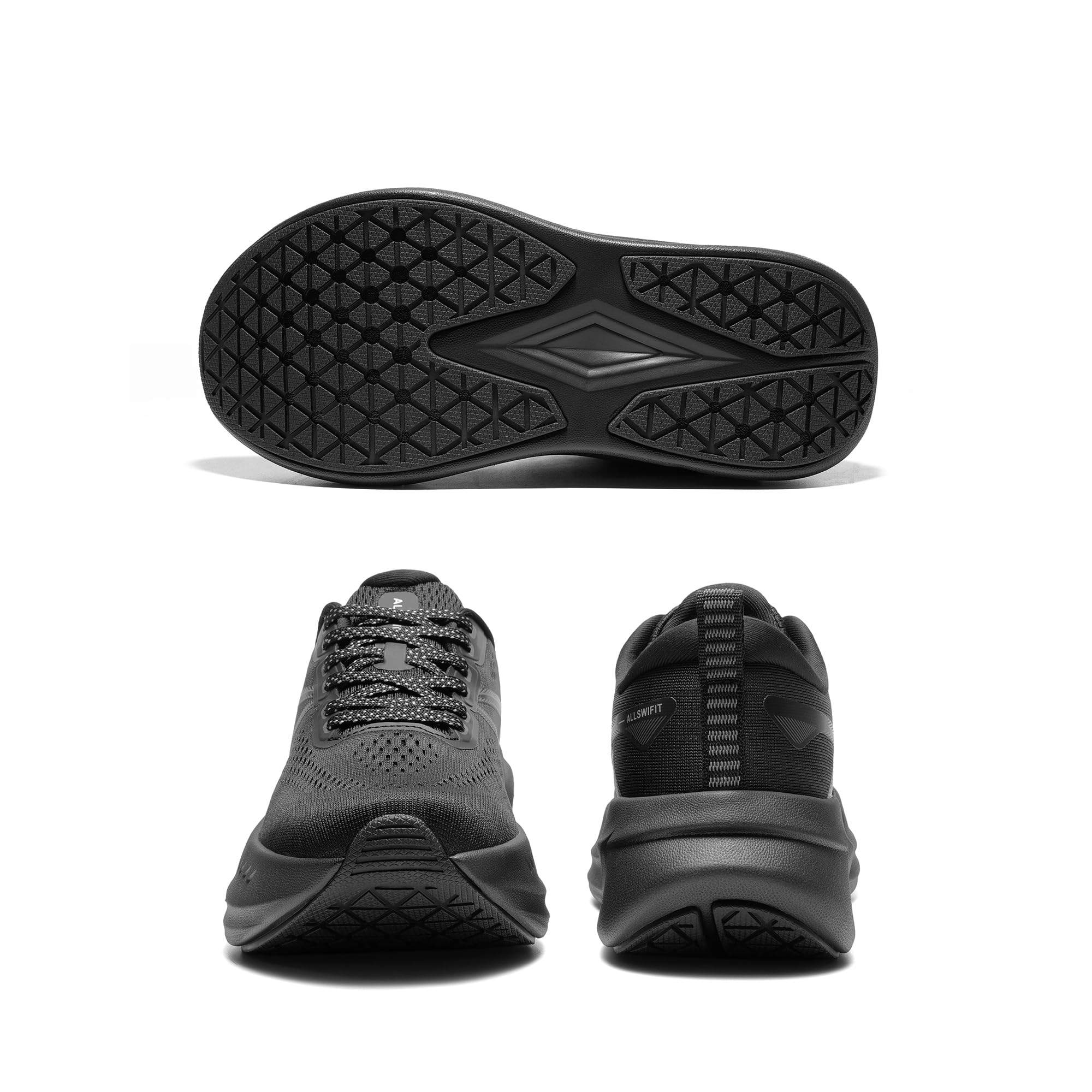 ALLSWIFIT Damskie buty do biegania szosowego poduszka buty tenisowe antypoślizgowe wygodne lekkie siłownia trening atletyczny wsparcie łuku trampki do chodzenia Active5K