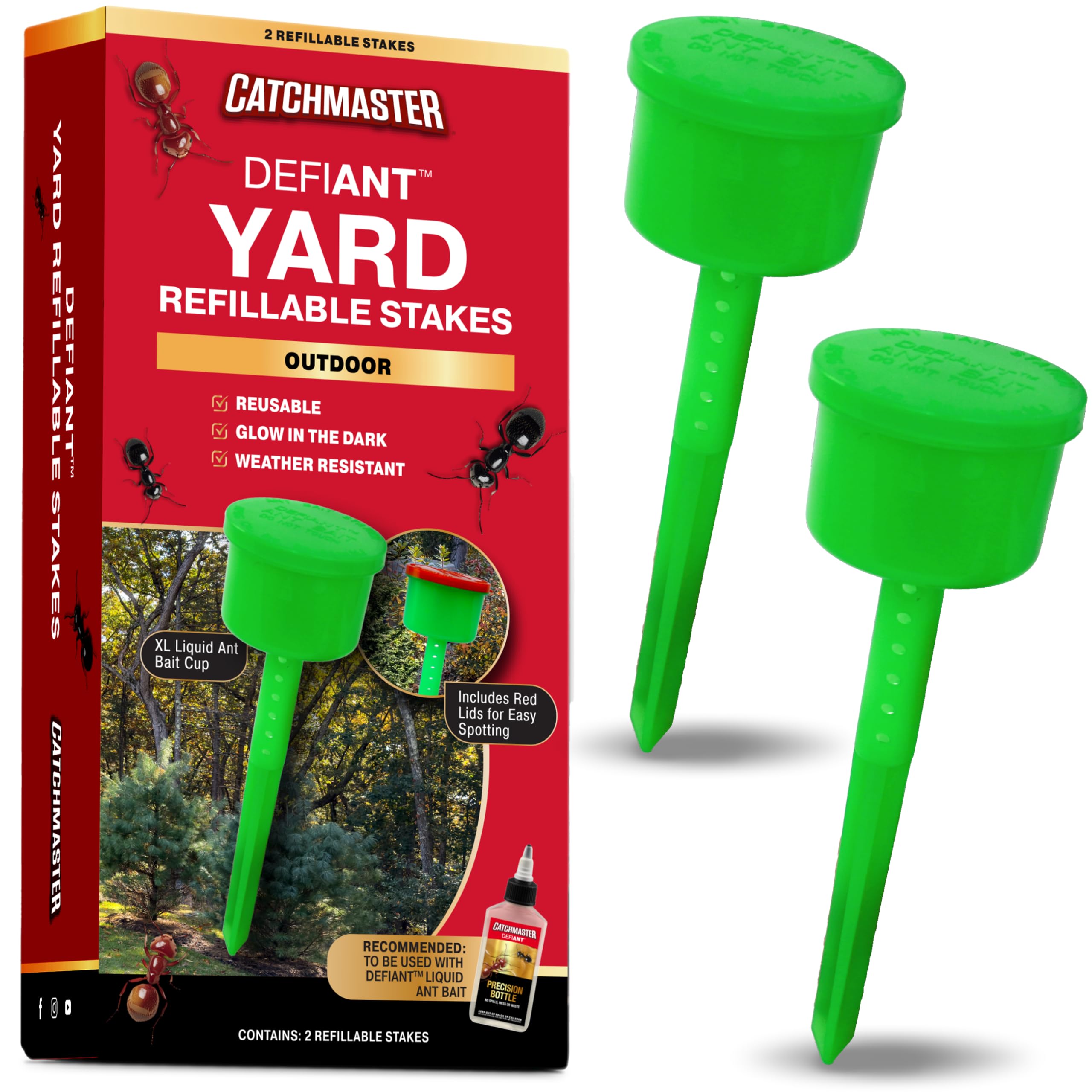 Amazon.com: Catchmaster Defiant XL Outdoor Ant Traps for Yard (2