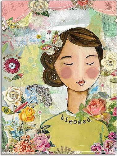 Blessed Grateful Soul - Rompecabezas de 500 piezas de cartón en caja de cartón verde y rosa