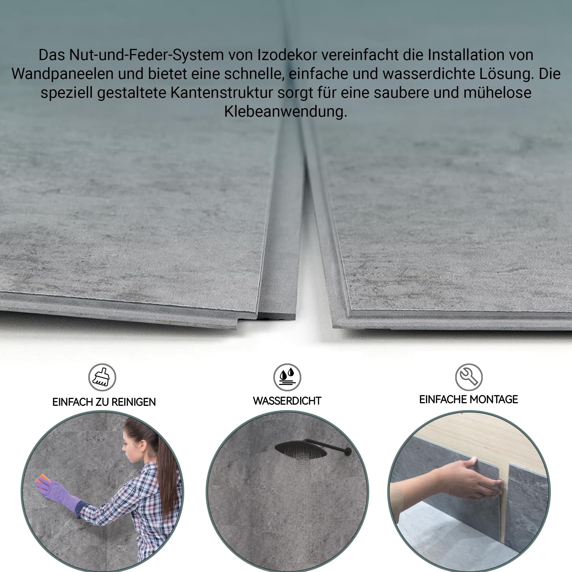 IZODEKOR SPC Panneau mural en marbre blanc, 60 x 120 cm, plaque arrière de cuisine, 1 pièce, étanche, résistant à la chaleur, protection contre les éclaboussures, revêtement en PVC pour la cuisine