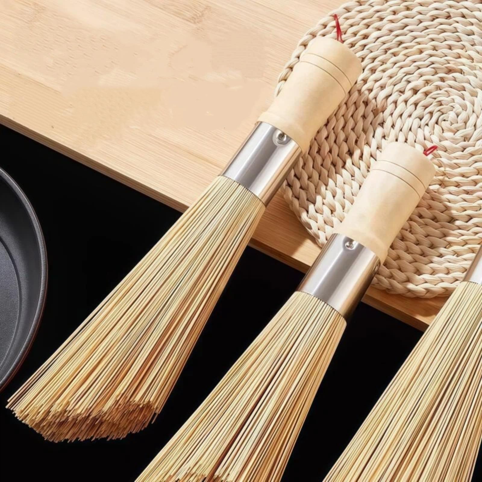 [Tipping sound explosive fund] Special brush for washing pot Old style bamboo pot brush Oblique mouth washing pot Big kitchen Canteen does not hurt the pot brush
