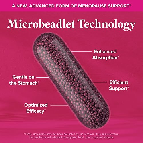 Miniatura 5 de Perlas de vitaminas para la menopausia con cohosh negro, trébol rojo y más  sofocos, sudores nocturnos y apoyo del estado de ánimo, suplementos de