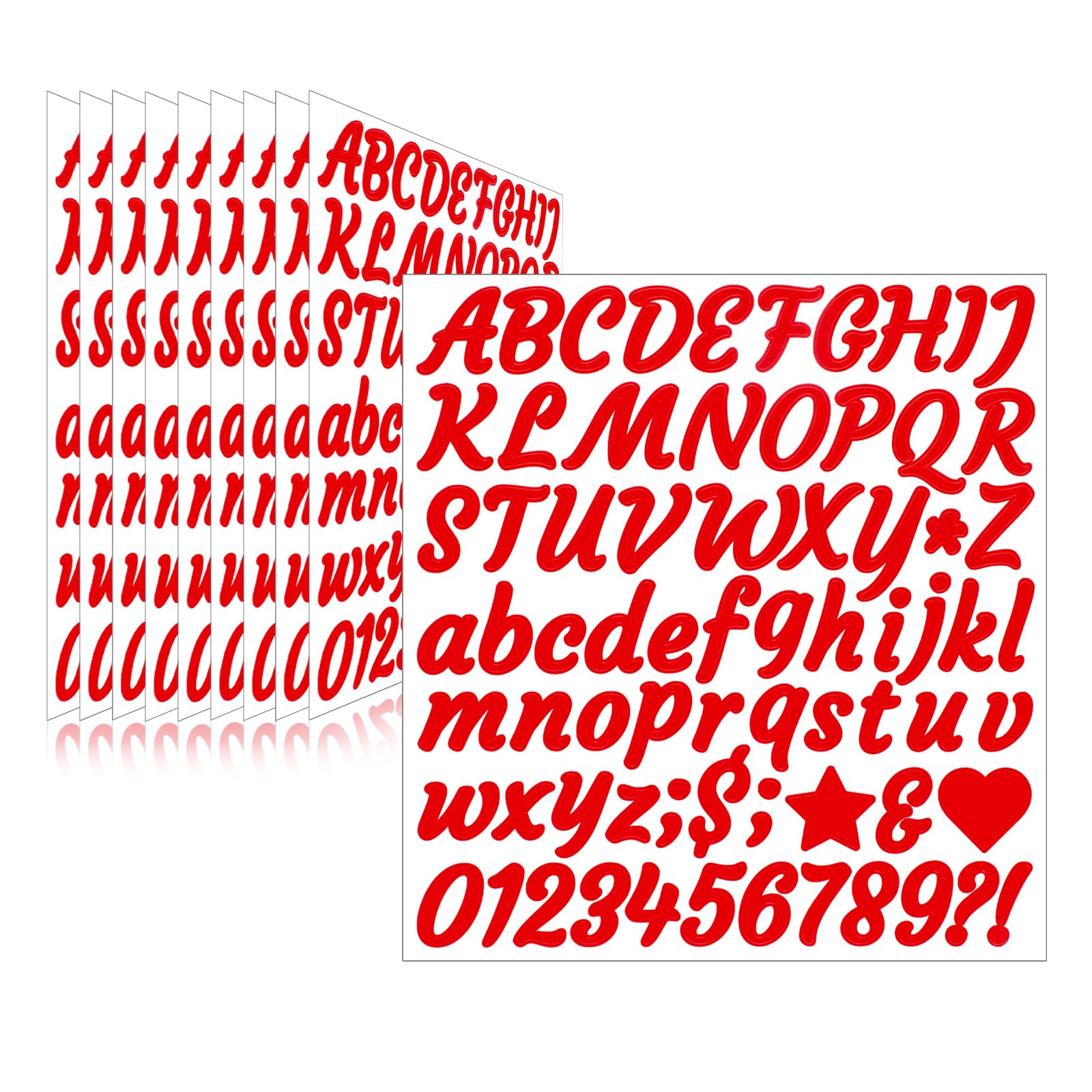 Letter Stickers,Mailbox Numbers,1 Inch Waterproof Vinyl Alphabet