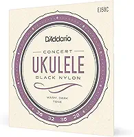 Encordoamento Para Ukulele Concerto D'Addario Pro-Arté Black Nylon EJ53C