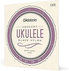 Encordoamento Para Ukulele Concerto D'Addario Pro-Arté Black Nylon EJ53C