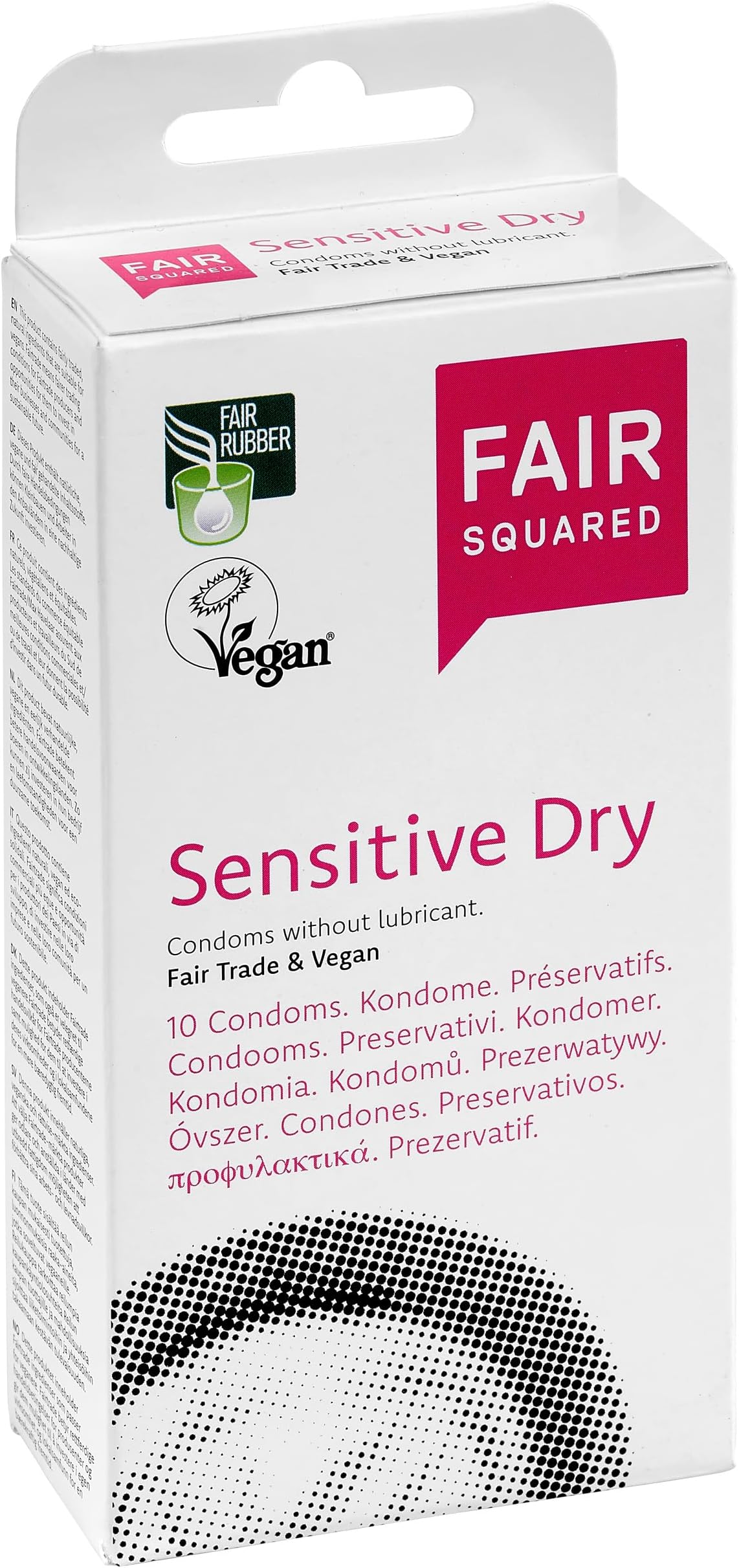 Fair Squared Sensitive Dry Condoms, 10-Piece