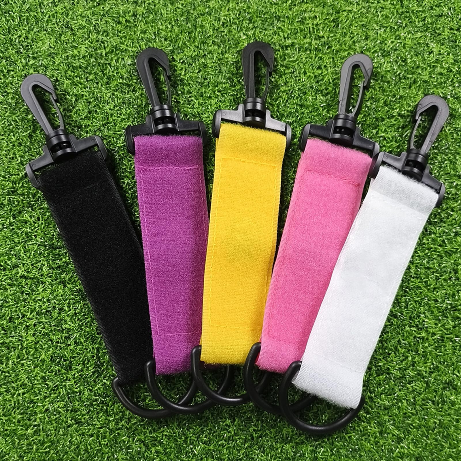 Support de tees de golf avec crochet porte-clés pour gants de golf autocollants, support de transport pour 10 tees de golf