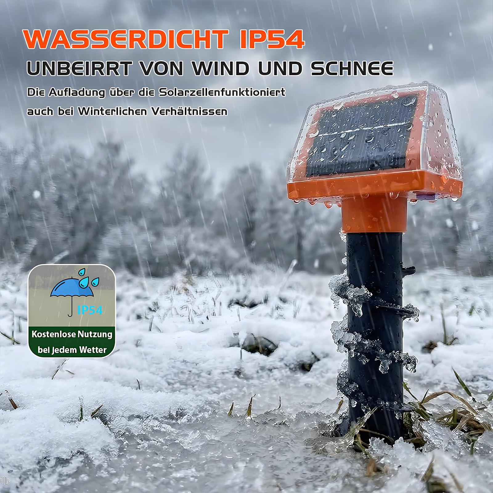 Maulwurf Vertreiber 2 Stück Maulwurfschreck Dual-Solar Maulwurfabwehr für Garten Wühlmausschreck IP54 Wasserdicht gegen Wühlmaus & Maulwurf