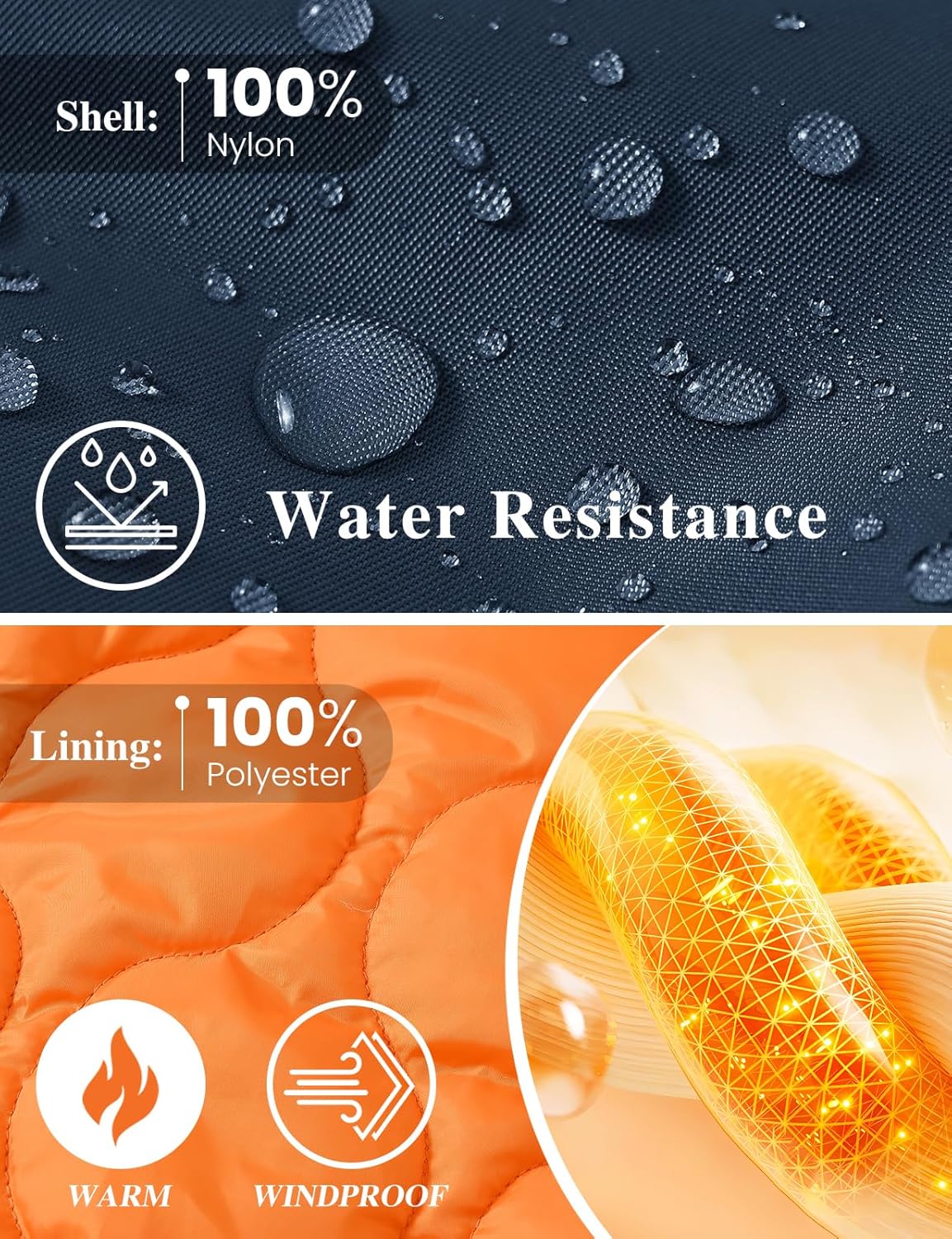 TBMPOY Men's Winter Bomber Jacket Warm Fall Casual Flight Windbreaker Padded Coats Full Zip Stylish Varsity - Image 3