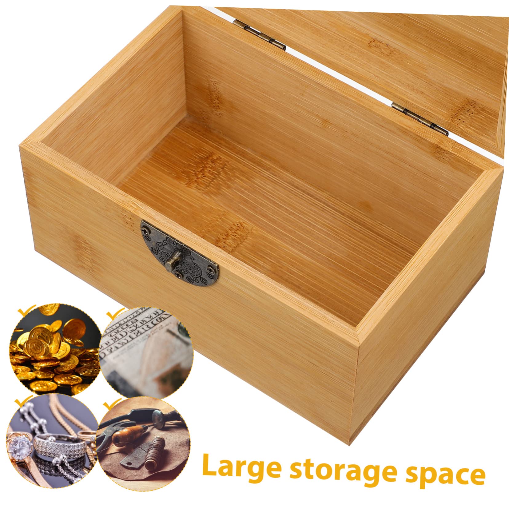 Caja del Pirata de Madera Pequeña con Cerradura para Niños