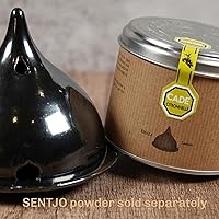 Vista 5 de Quemador de incienso de cerámica hecho a mano, soporte para incienso, aromaterapia, decoración del hogar, polvo de incienso de reflujo, conos