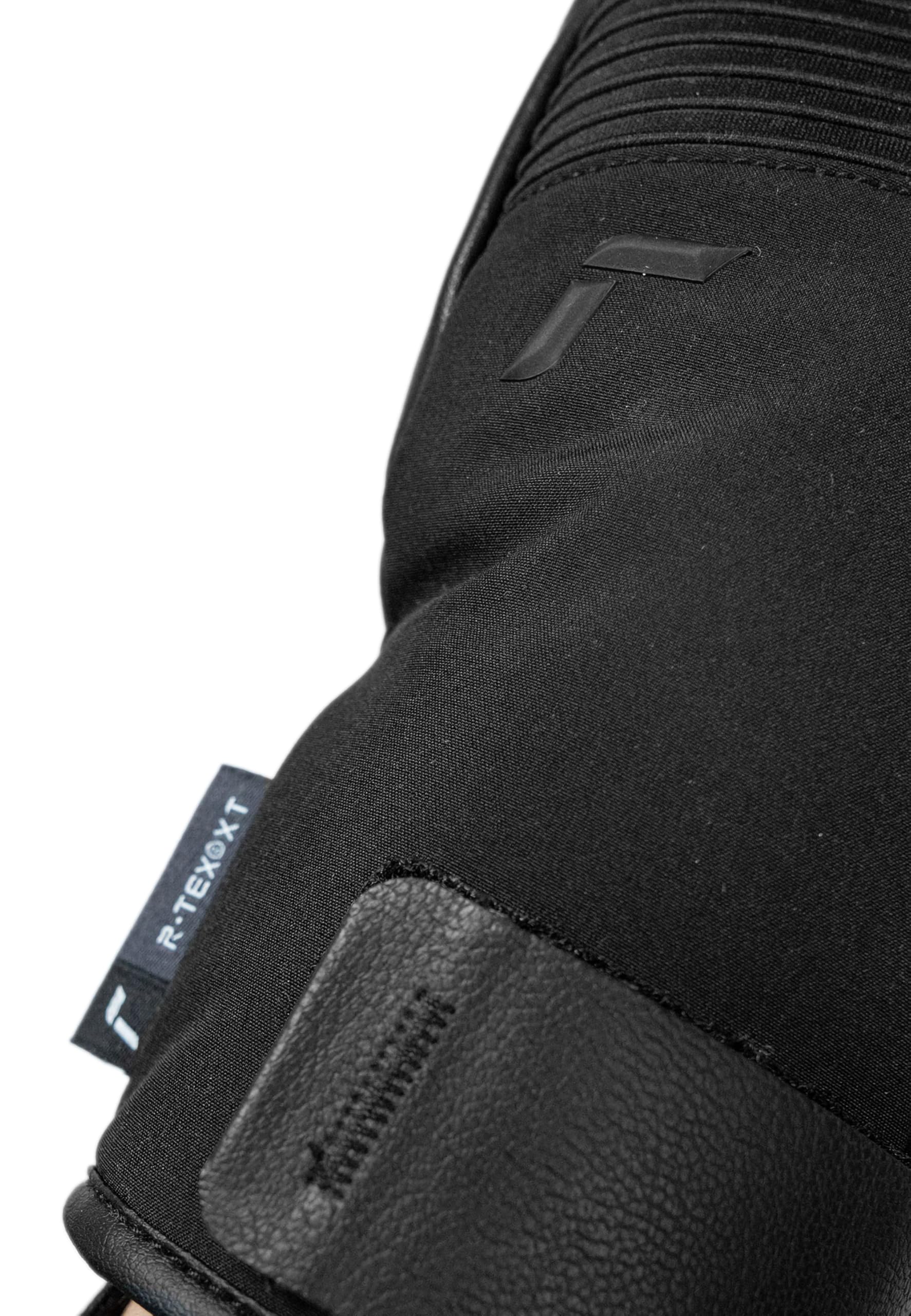 Reusch Andreas R-TEX XT Skihandschuhe Unisex – wasserdicht, Winddicht, atmungsaktiv, R-LOFT Isolation, Ziegenleder, Softshell, Knöchelschutz, verstärkte Finger, Grip-Silikon, für Damen & Herren