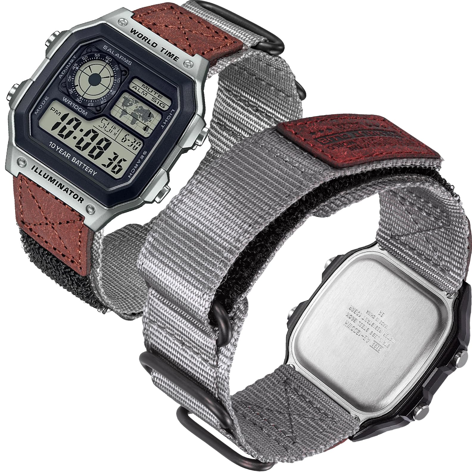 Stainless Steel Replacement Watch Band For Casio Illuminator - Main Image