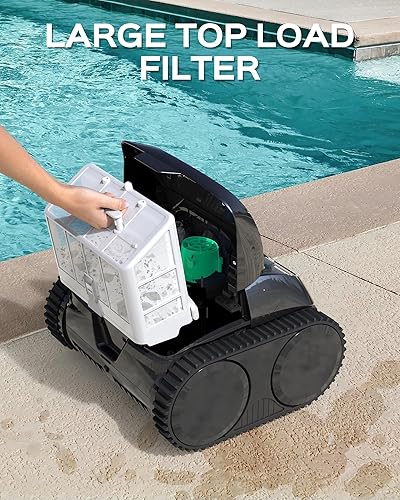 WYBOT C1 swimming pool robot with intelligent route planning, fully automatic cleaning of floors, water line, walls, up to 150 minutes, upgraded triple motor ideal for 150㎡ - 5