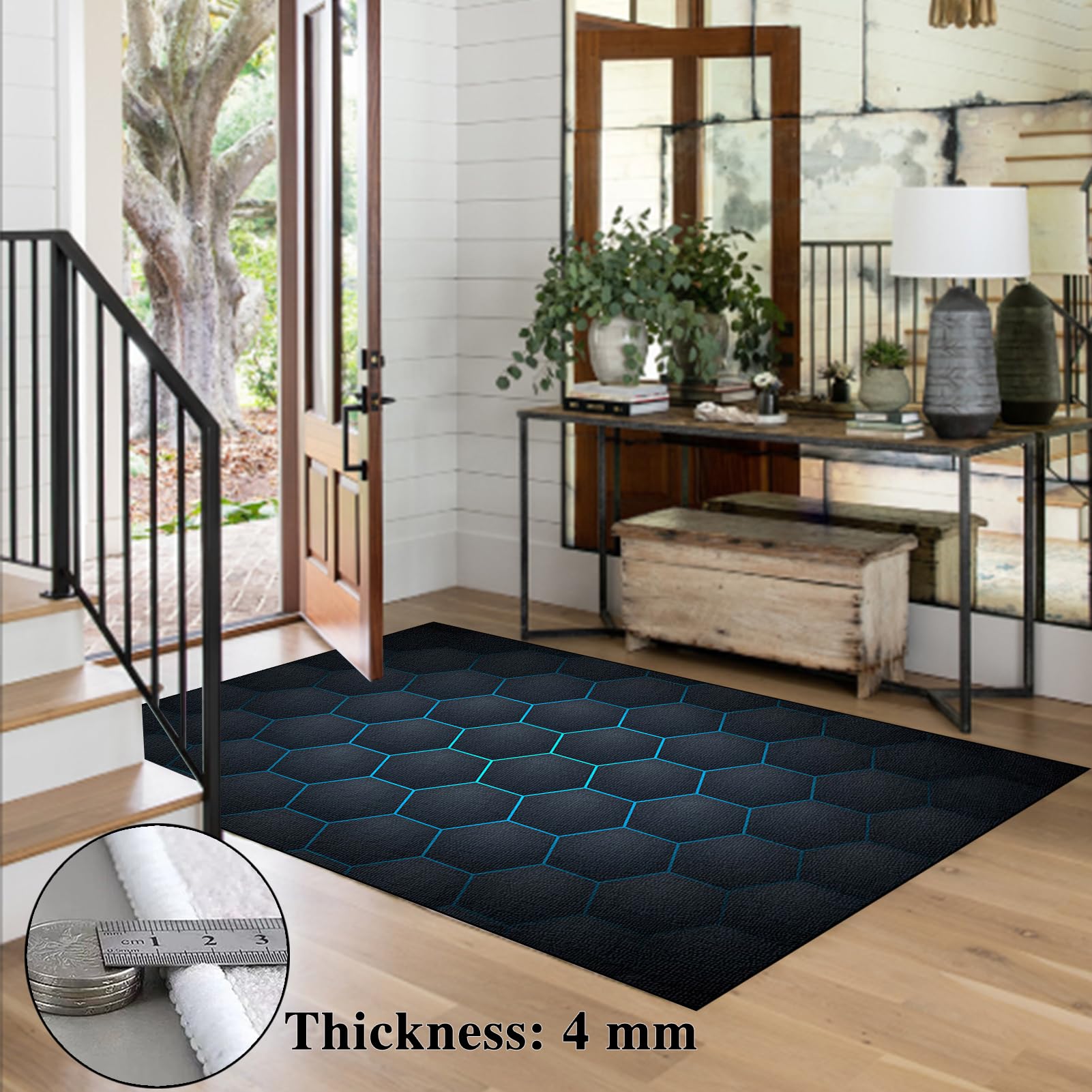 100 x 140 cm Alfombra Silla Ruedas Gaming Oficina, Alfombra Silla Escritorio Protectora Suelo Ruedas Alfombrilla para Silla Gaming Antideslizante Protector Suelo para Gaming Oficina Ordenador