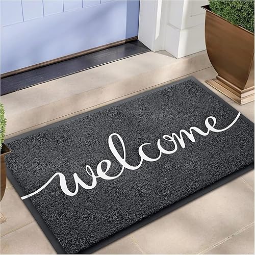 Vista 126 de EARTHALL Divertidos tapetes con texto en inglés "Hello Mats" para exteriores/interiores, 48 x 32 pulgadas, tapete para puerta delantera, entrada al