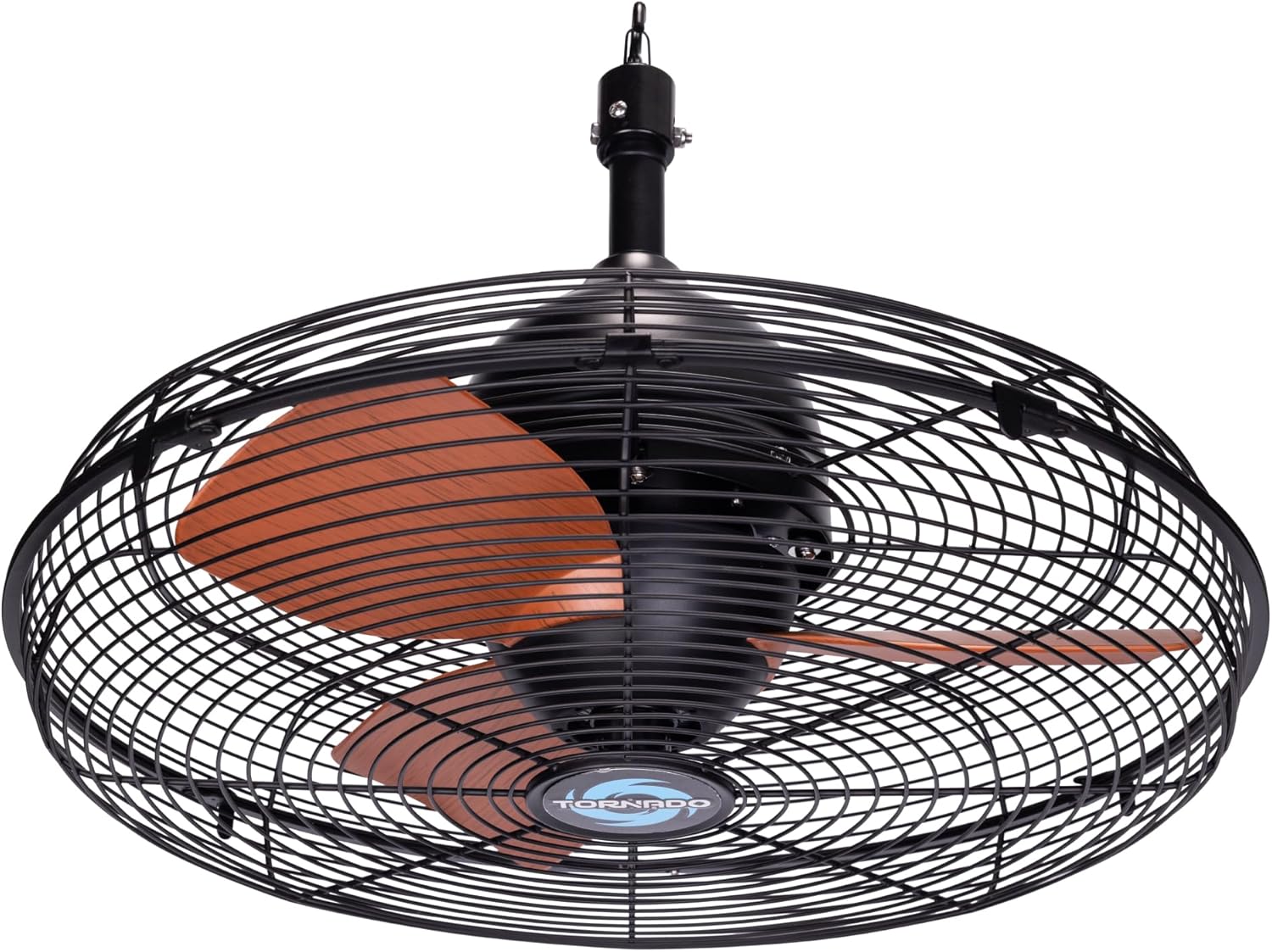 Tornado 20-Inch Outdoor Downrod Mount Ceiling Fan, IPX4 Water-Resistant with Remote Control, 3-Speed Settings, 3300 CFM Airflow, 10-Foot Cord, UL Listed 20 Inch Ceiling Fan