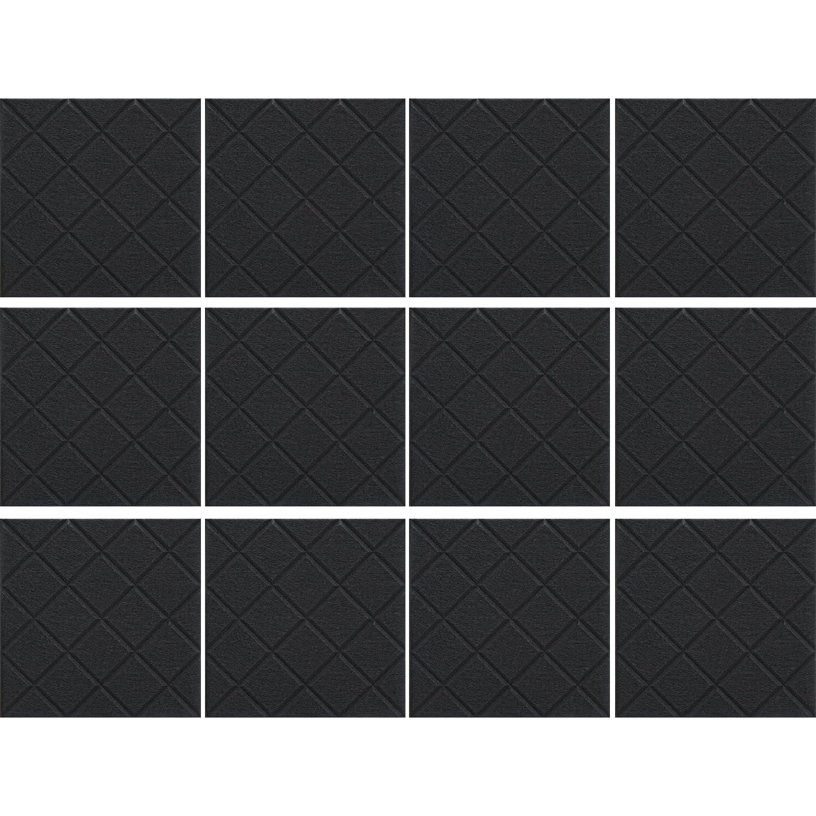 Buxuaaaa 12PCS Acoustics Foam Wall Panels Soundproof Wall Panels Sound Absorption Tiles Polyester Texture Suitable for Nurseries Soundproofing