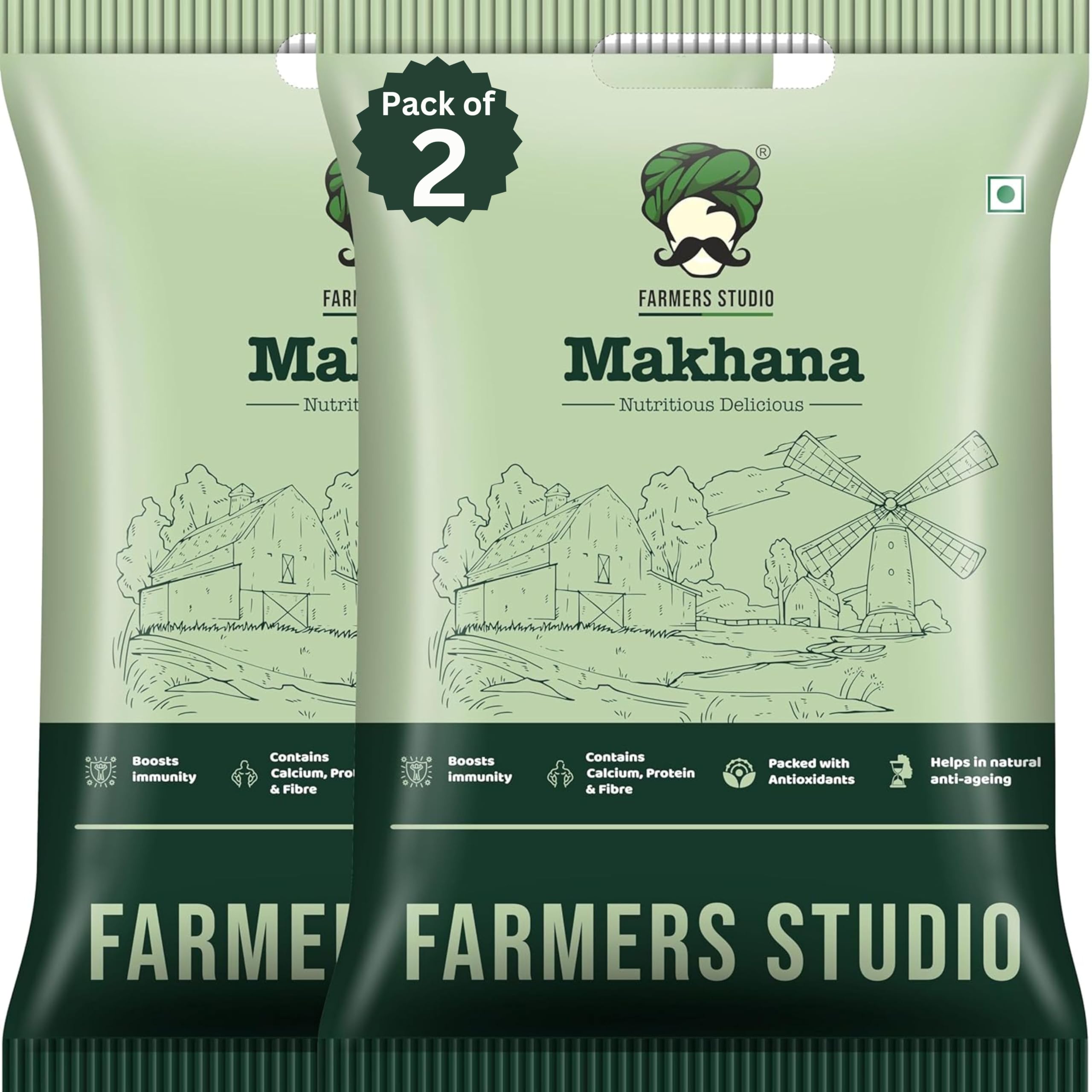 Farmers Studio - Foxnuts (Premium Fresh Raw Makhana Combo Pack of 2) 400g | Recommended by Seller (B0CBCFGDV1) Amazon Price History, Amazon Price Tracker