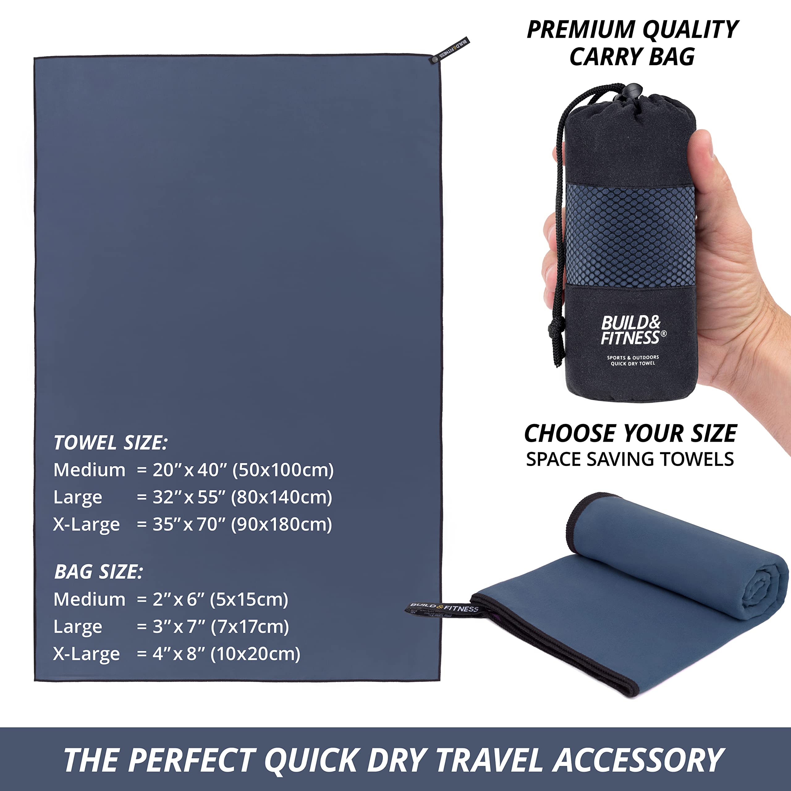 Asciugamano Palestra Compatto Asciugamano In Microfibra Ad Asciugatura Rapida – 76x152 Cm, Ultra Leggero E Compatto, Per Sport, Spiaggia, Viaggio, Yoga, Campeggio Asciugamano Per Viaggio E Spiaggia