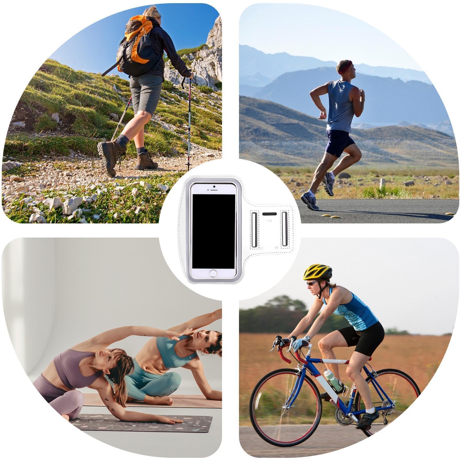 Porta Telefono Da Corsa Fascia Braccio Impermeabile Borsa Sportiva Leggera Resistente Agli Urti Per Escursionismo Ciclismo Jogging