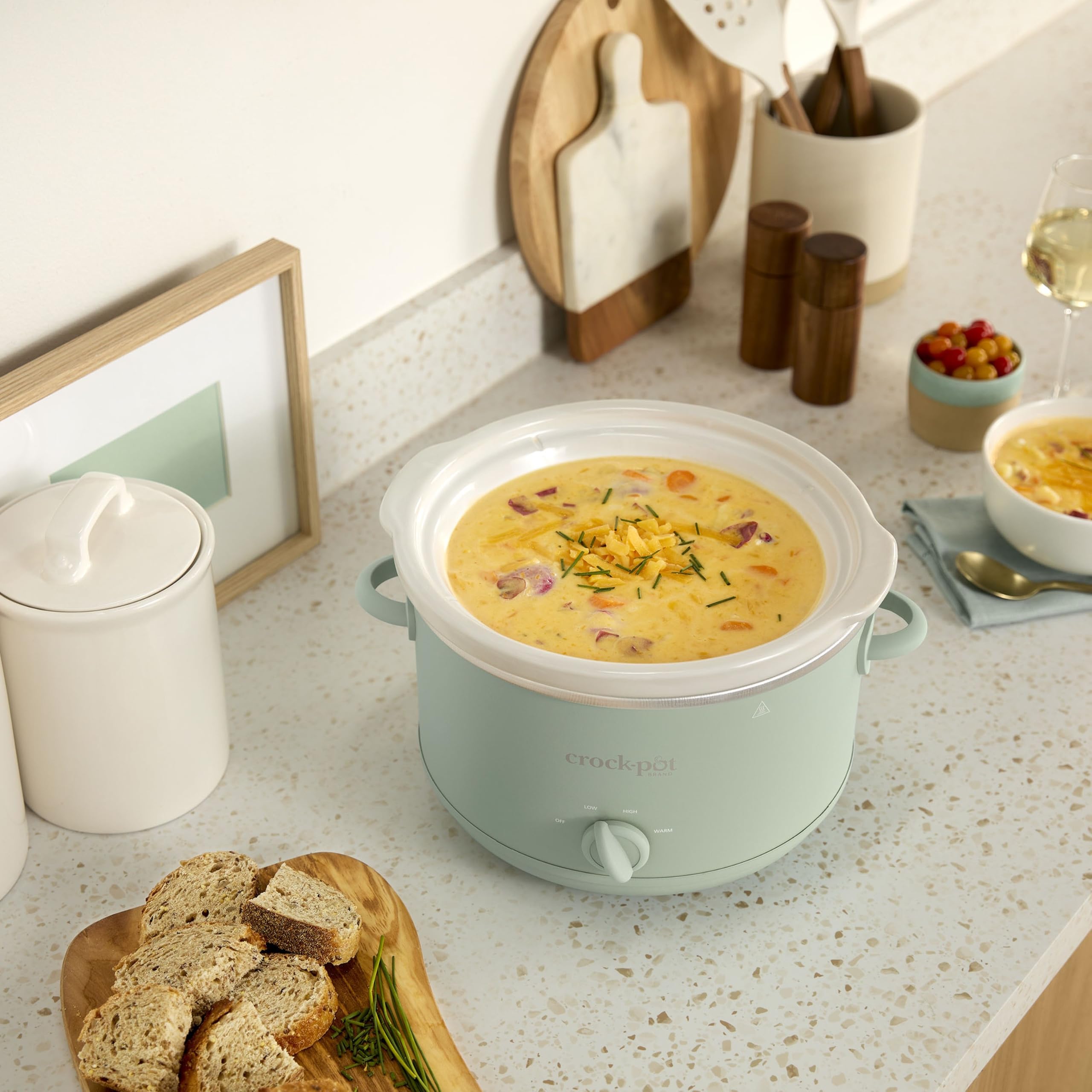 Mijoteuse manuelle Crock-Pot Design Series 4,5 L, vert sauge du désert (CSC122X)
