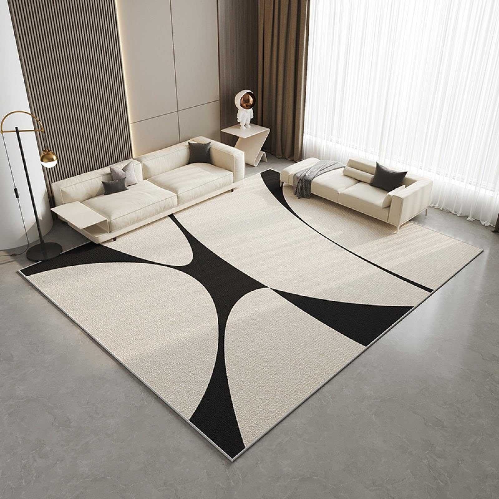 Tapis de sable non pelucheux CXS 11 - Tapis de salon léger 80x120 cm