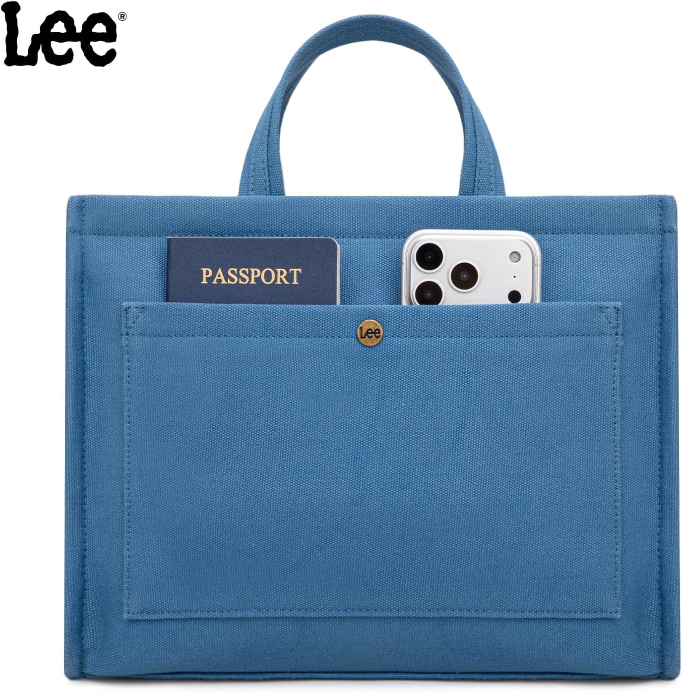 Montana West x Lee Work Tote Bag for Women Crossbody Canvas Messenger Bag for Everyday Shoulder Bag with Pockets - Image 7