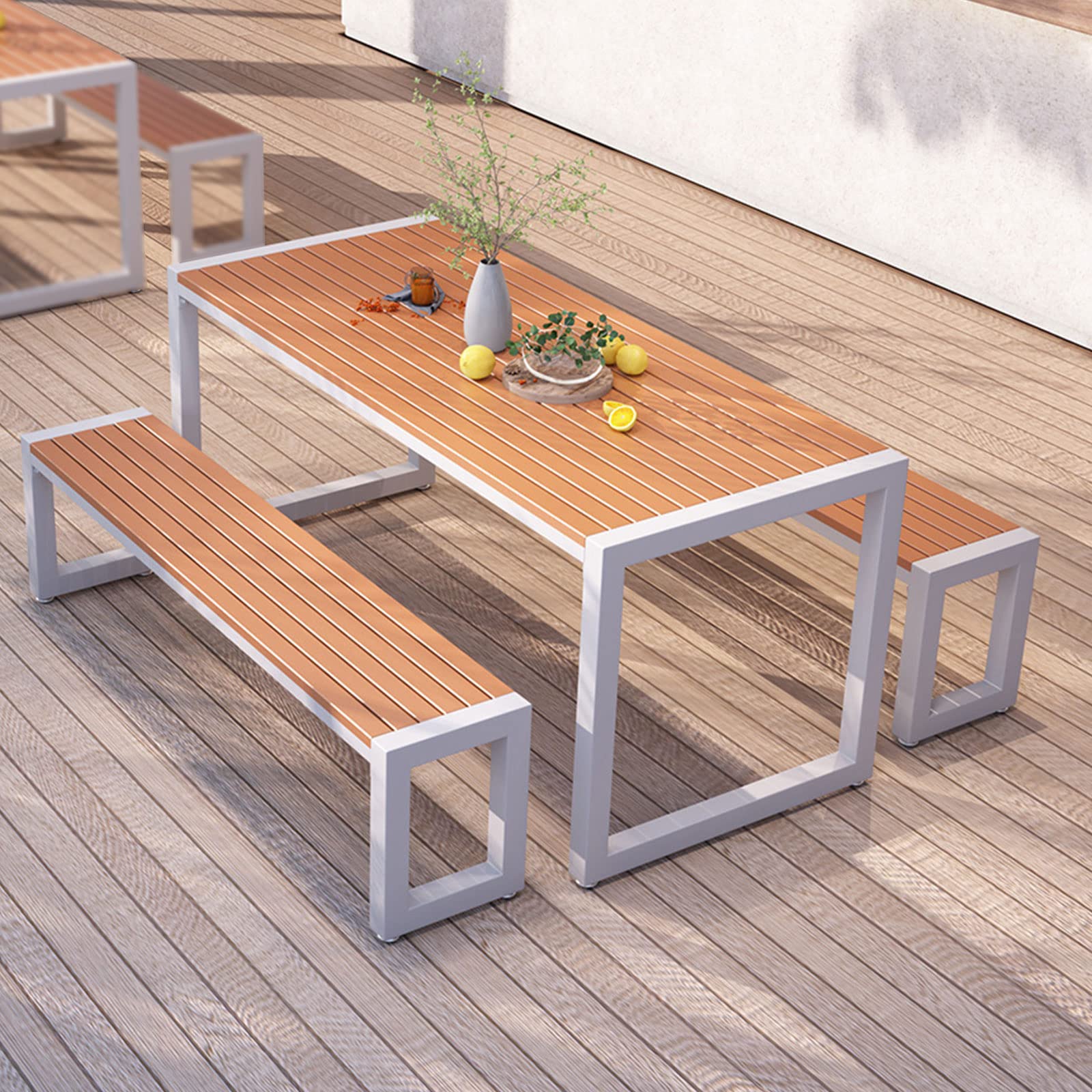 Amazon.co.jp: FVTVHEV ガーデンテーブルセット 3点セット 屋外